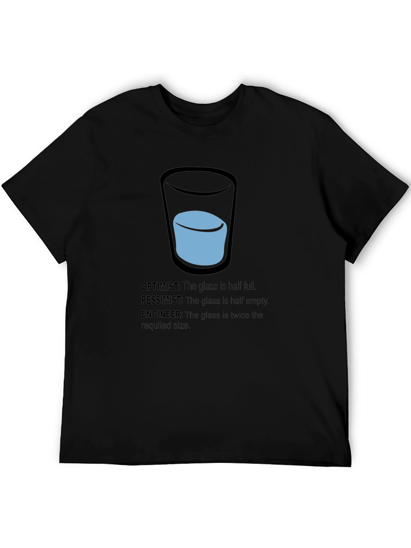 Engineer Optimist Pessimist Funny T-Shirt