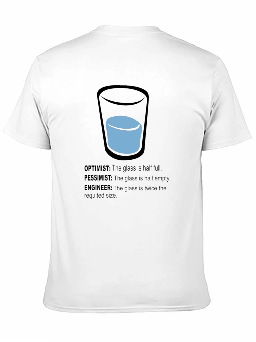 Engineer Optimist Pessimist Funny T-Shirt