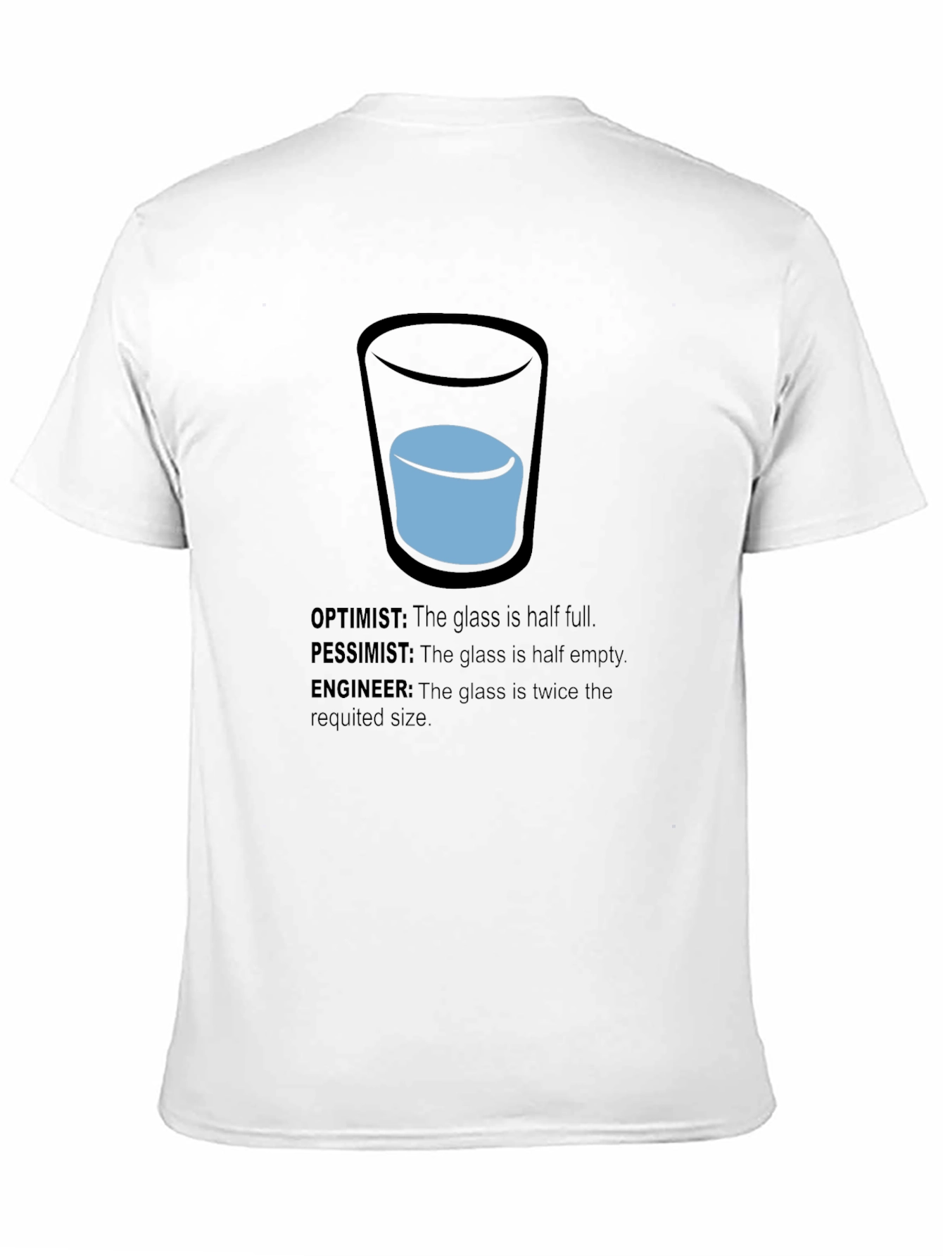 Engineer Optimist Pessimist Funny T-Shirt