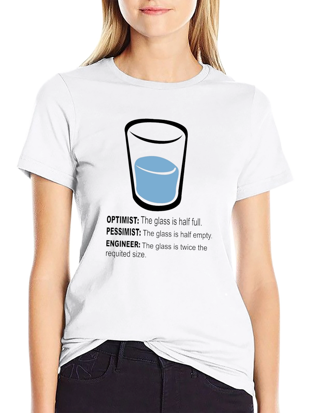 Engineer Optimist Pessimist Funny T-Shirt