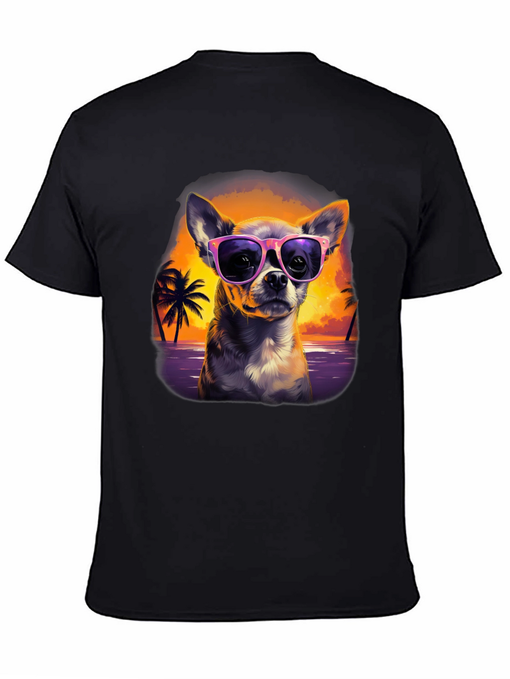 Chihuahua Sunset T-Shirt - Cool Dog Design