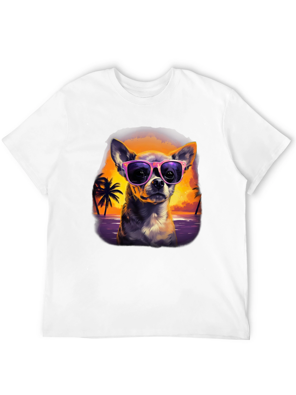 Chihuahua Sunset T-Shirt - Cool Dog Design
