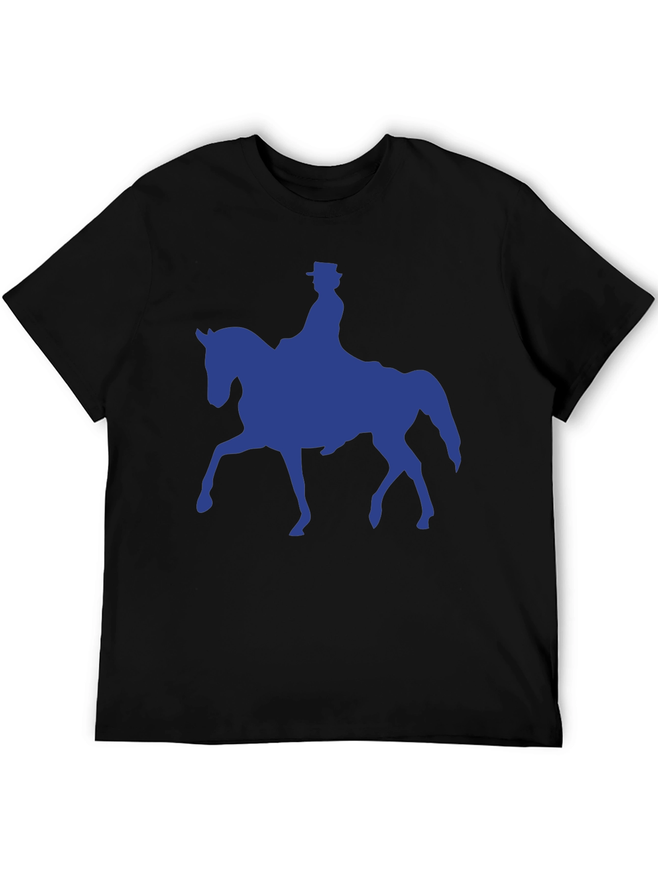 Equestrian Silhouette T-Shirt - Black