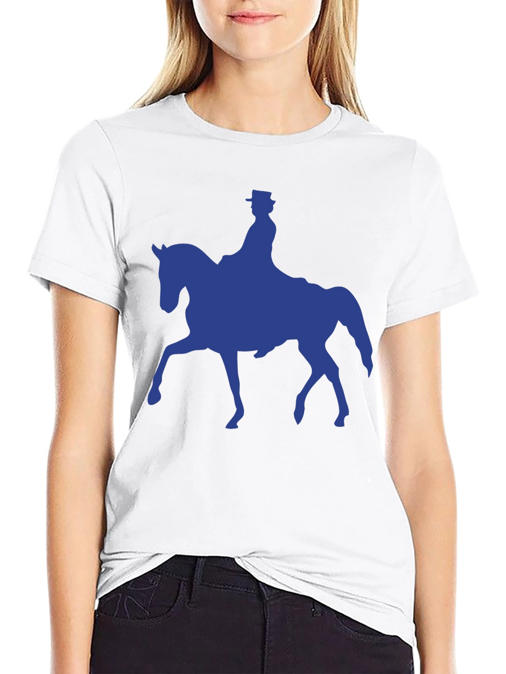 Equestrian Silhouette T-Shirt - Black