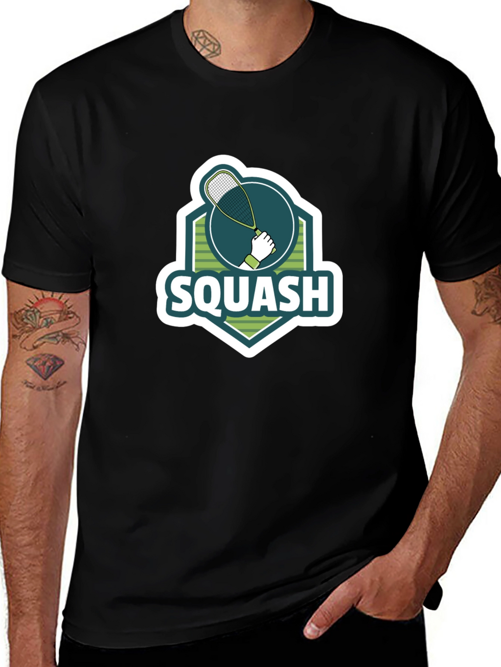 Squash Graphic Tee - Sporty Casual Style