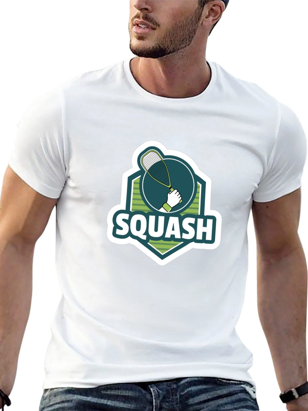 Squash Graphic Tee - Sporty Casual Style
