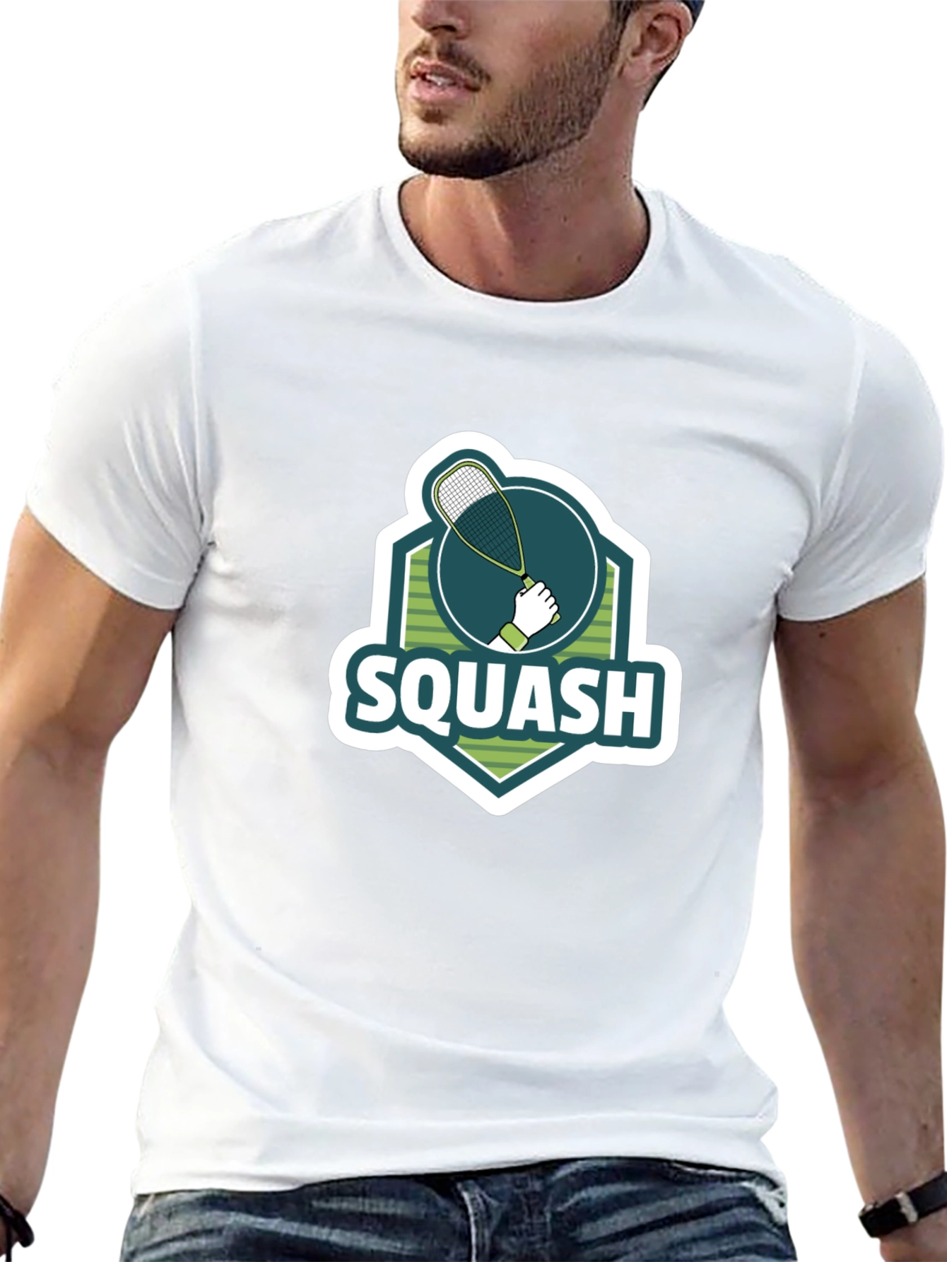 Squash Graphic Tee - Sporty Casual Style