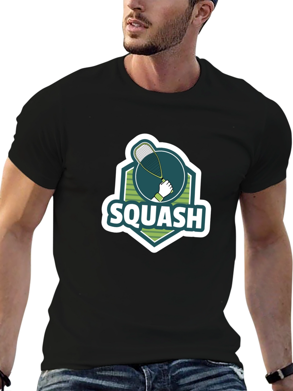 Squash Graphic Tee - Sporty Casual Style