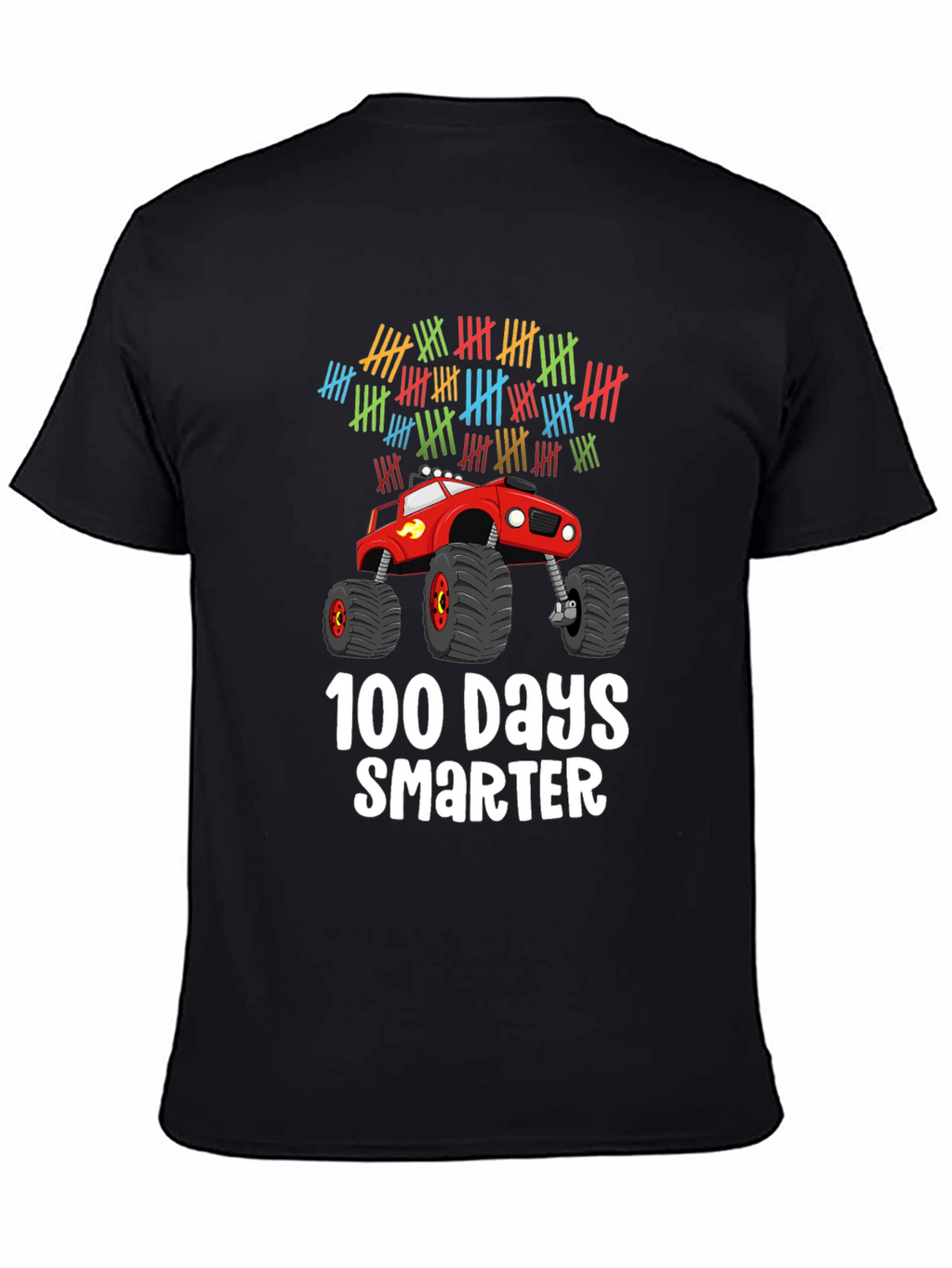 100 Days Smarter Monster Truck T-Shirt