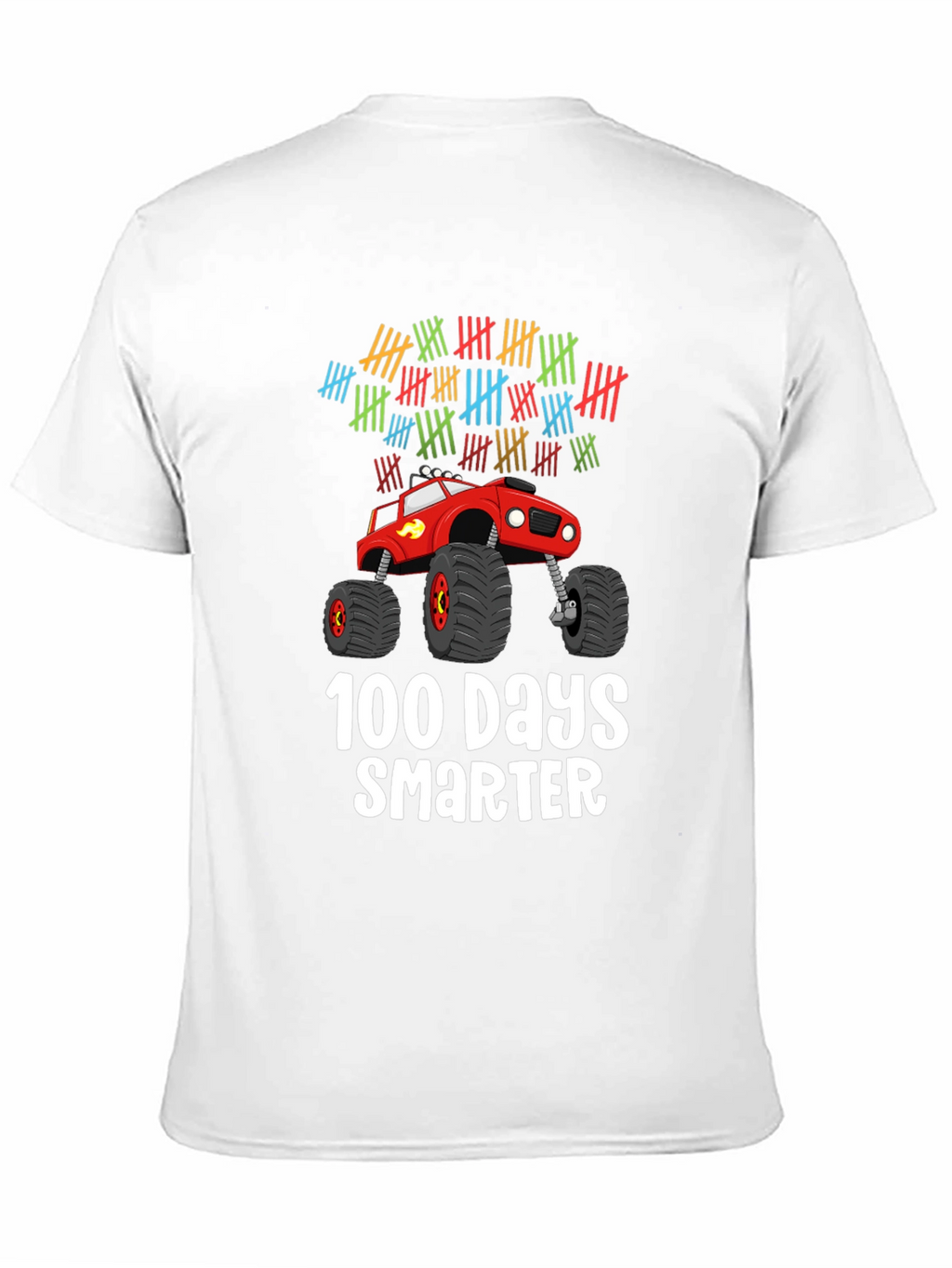 100 Days Smarter Monster Truck T-Shirt