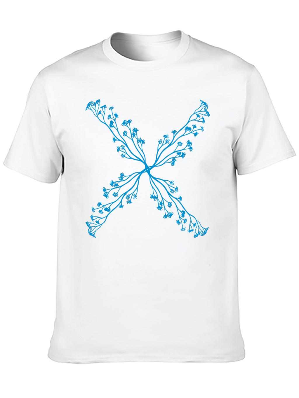 Floral X Black T-Shirt - Stylish Casual Wear