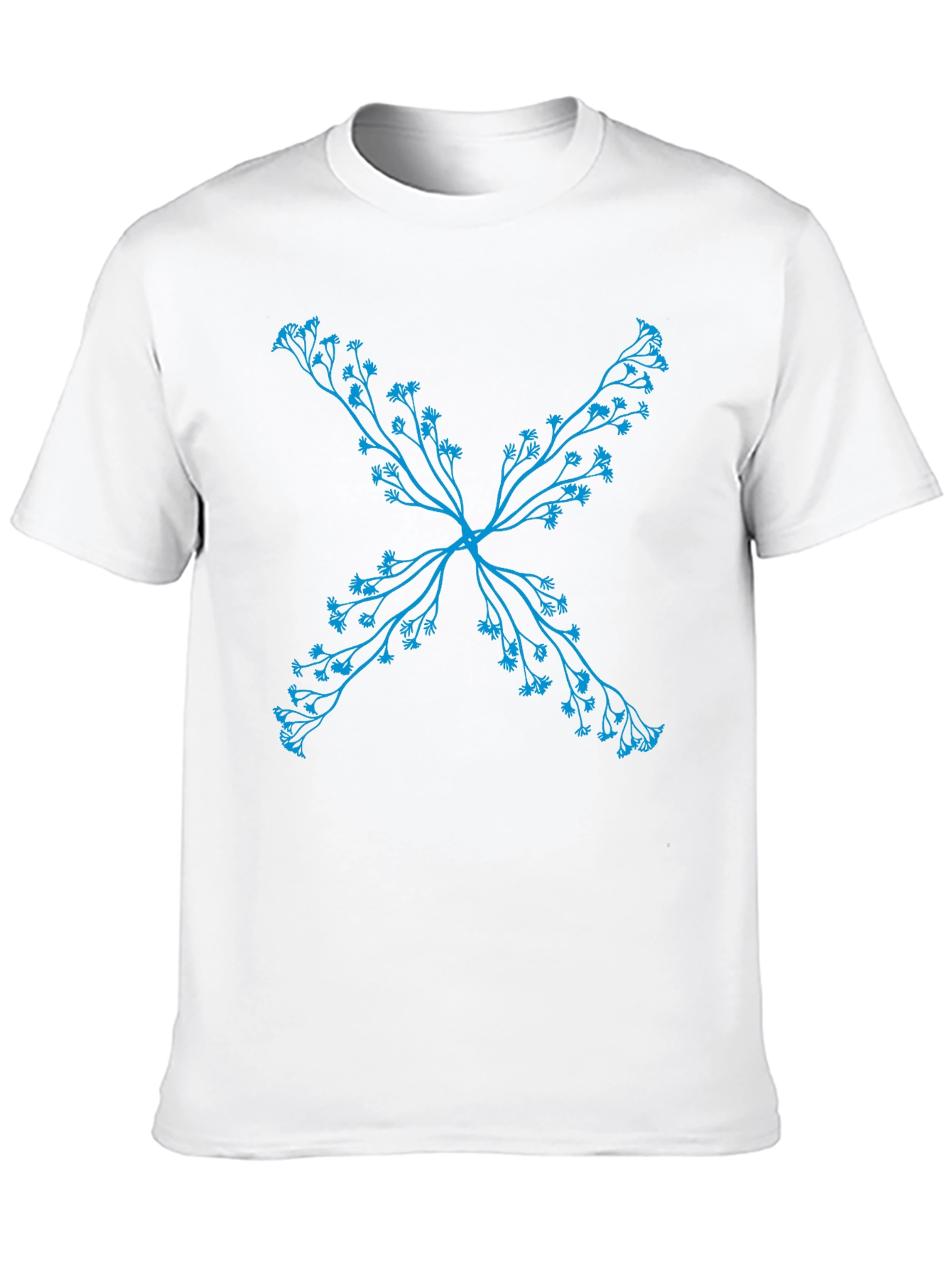Floral X Black T-Shirt - Stylish Casual Wear