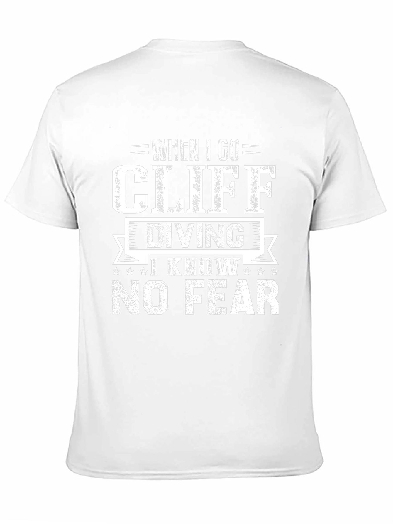 Cliff Diving Graphic Tee - No Fear!