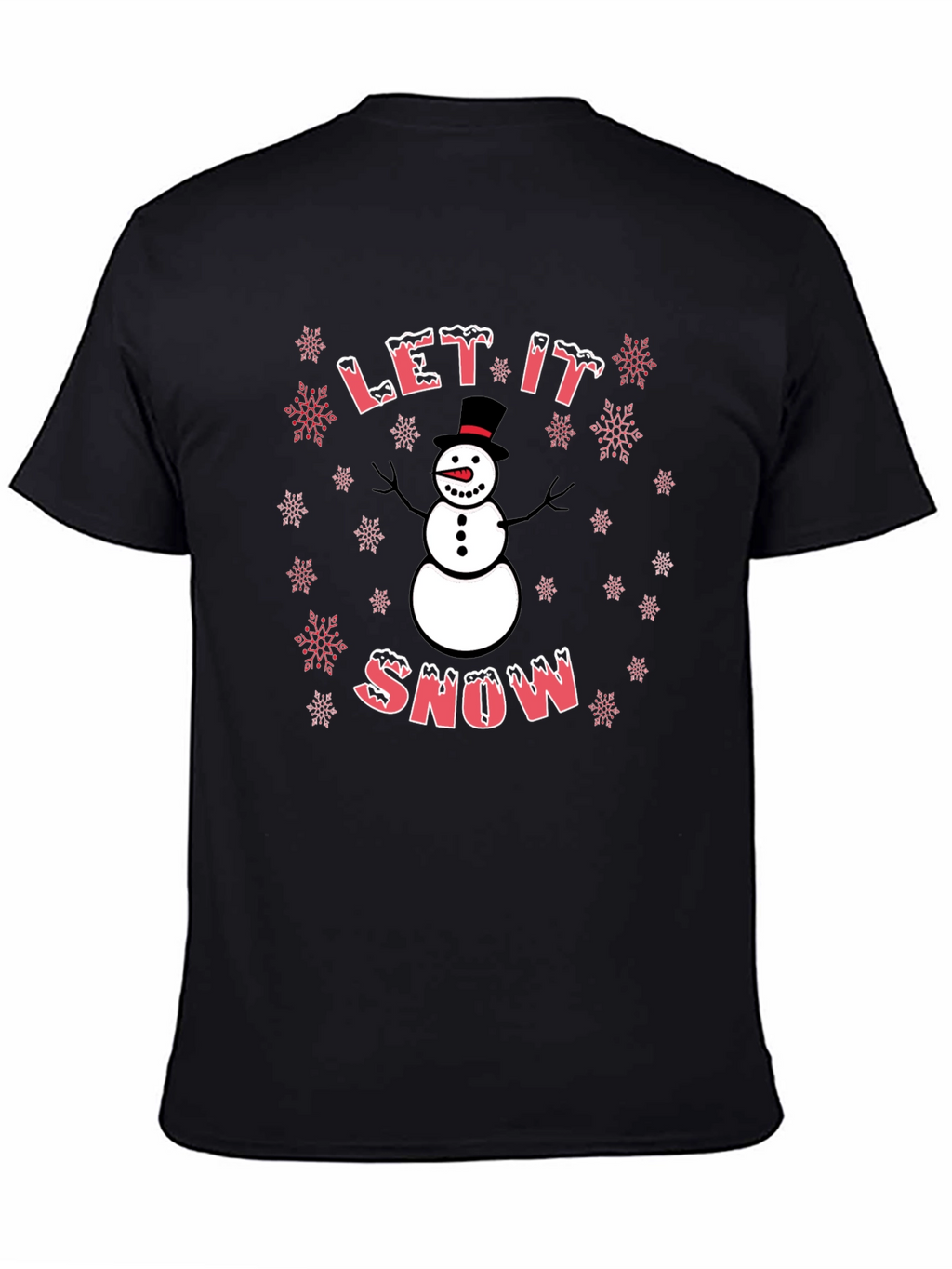 Let It Snow Snowman Graphic Tee