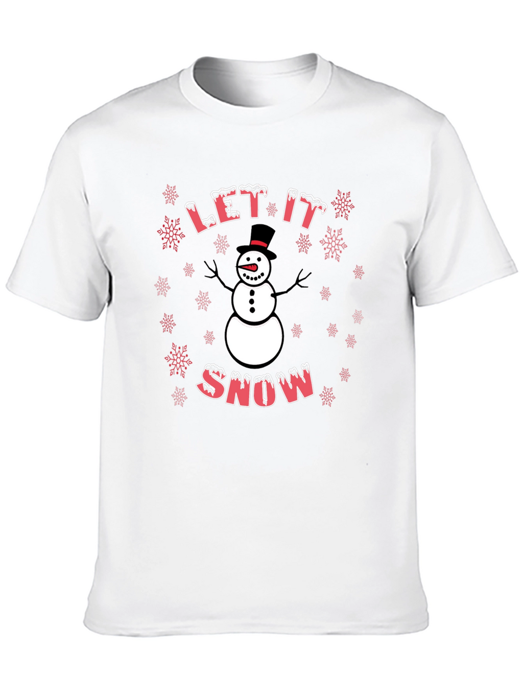 Let It Snow Snowman Graphic Tee