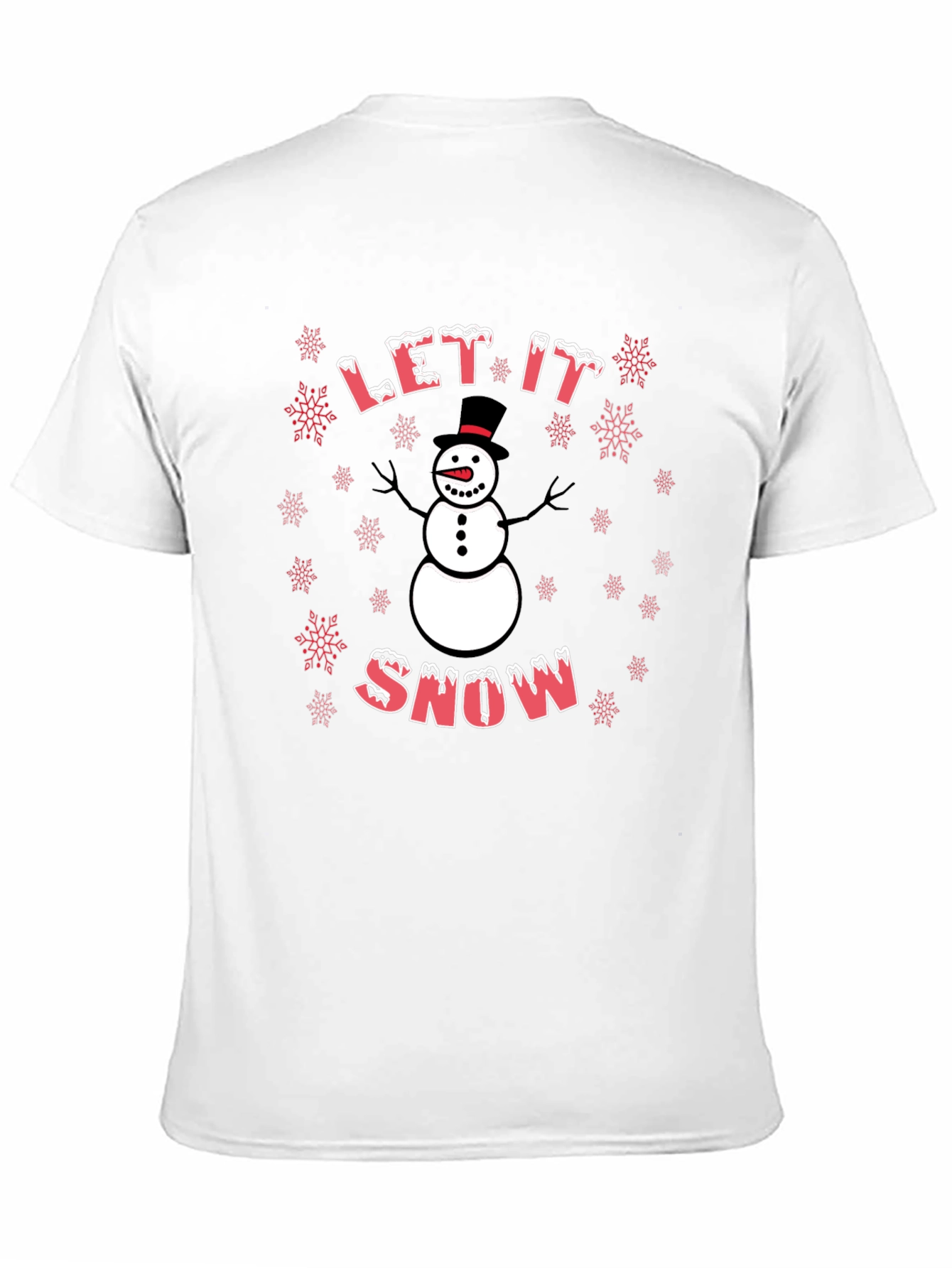 Let It Snow Snowman Graphic Tee