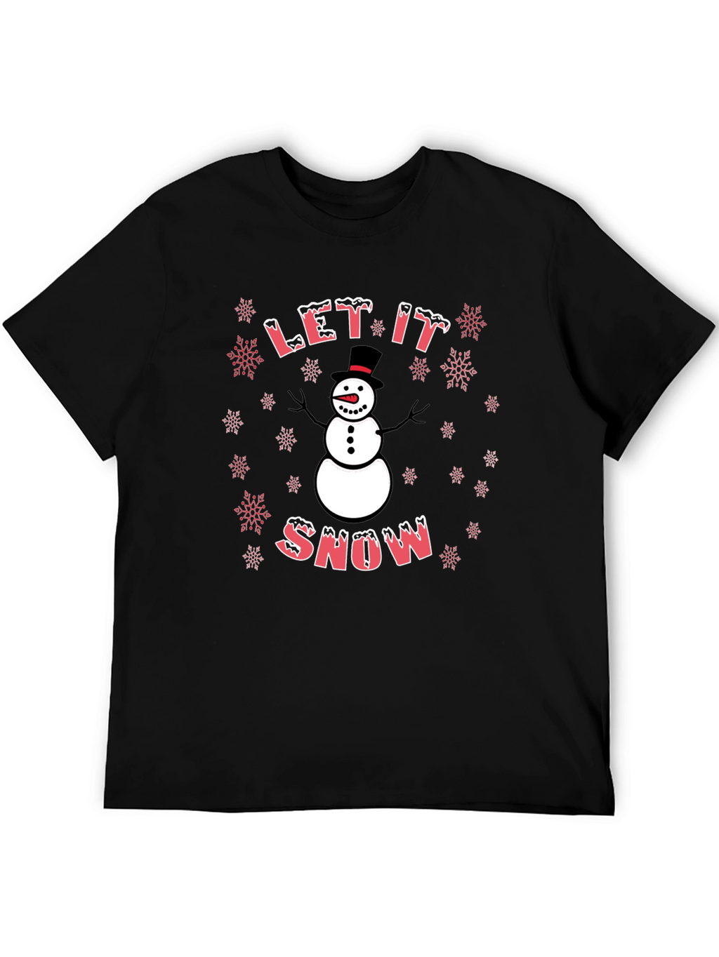 Let It Snow Snowman Graphic Tee