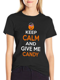 Keep Calm and Give Me Candy Halloween T-Shirt