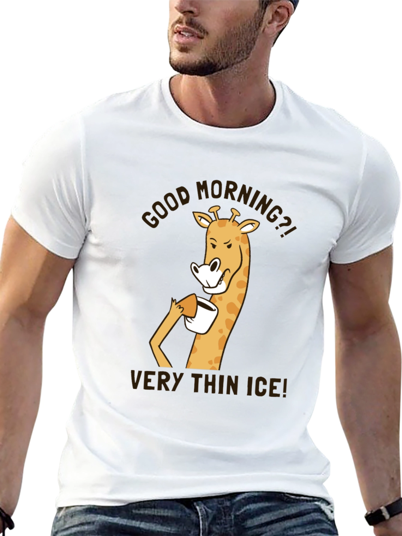Good Morning Giraffe T-Shirt - Very Thin Ice!