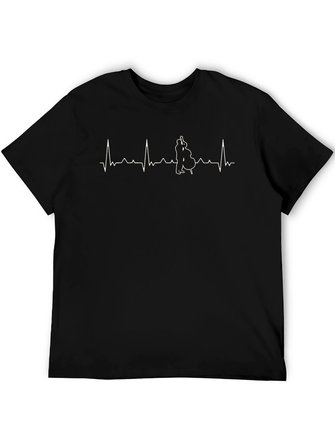 Bass Player Heartbeat T-Shirt - Music Lover Tee