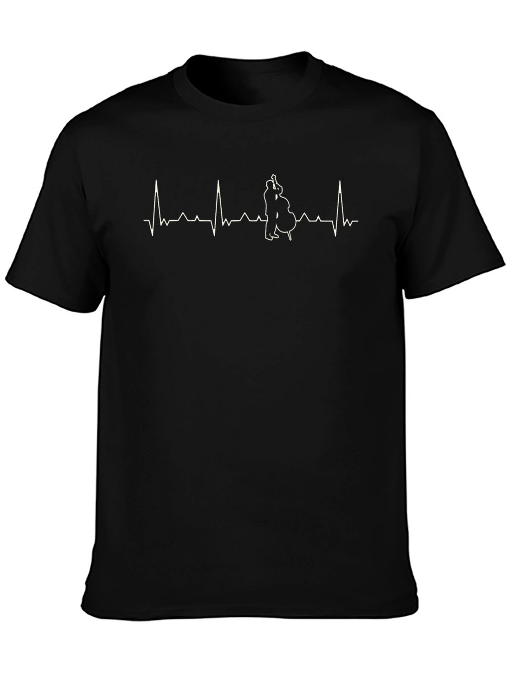Bass Player Heartbeat T-Shirt - Music Lover Tee