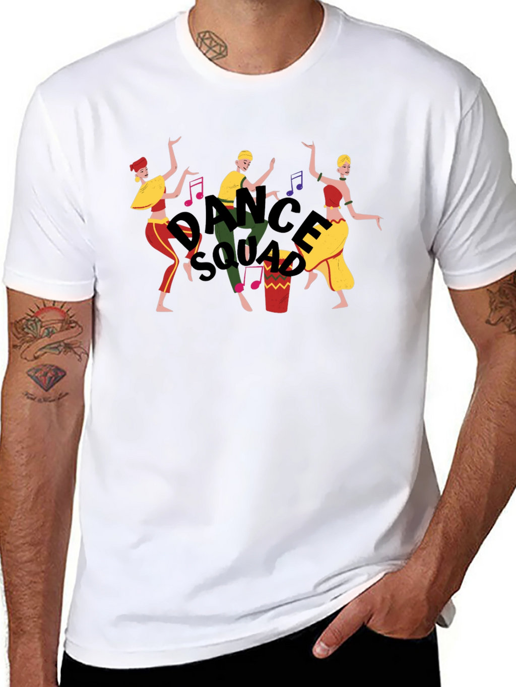 Dance Squad Graphic Tee - Fun Black T-Shirt