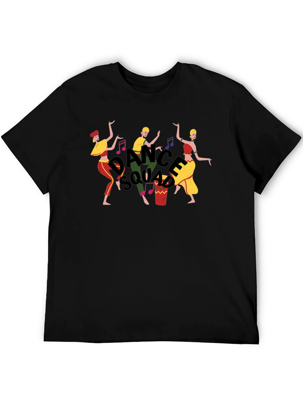 Dance Squad Graphic Tee - Fun Black T-Shirt
