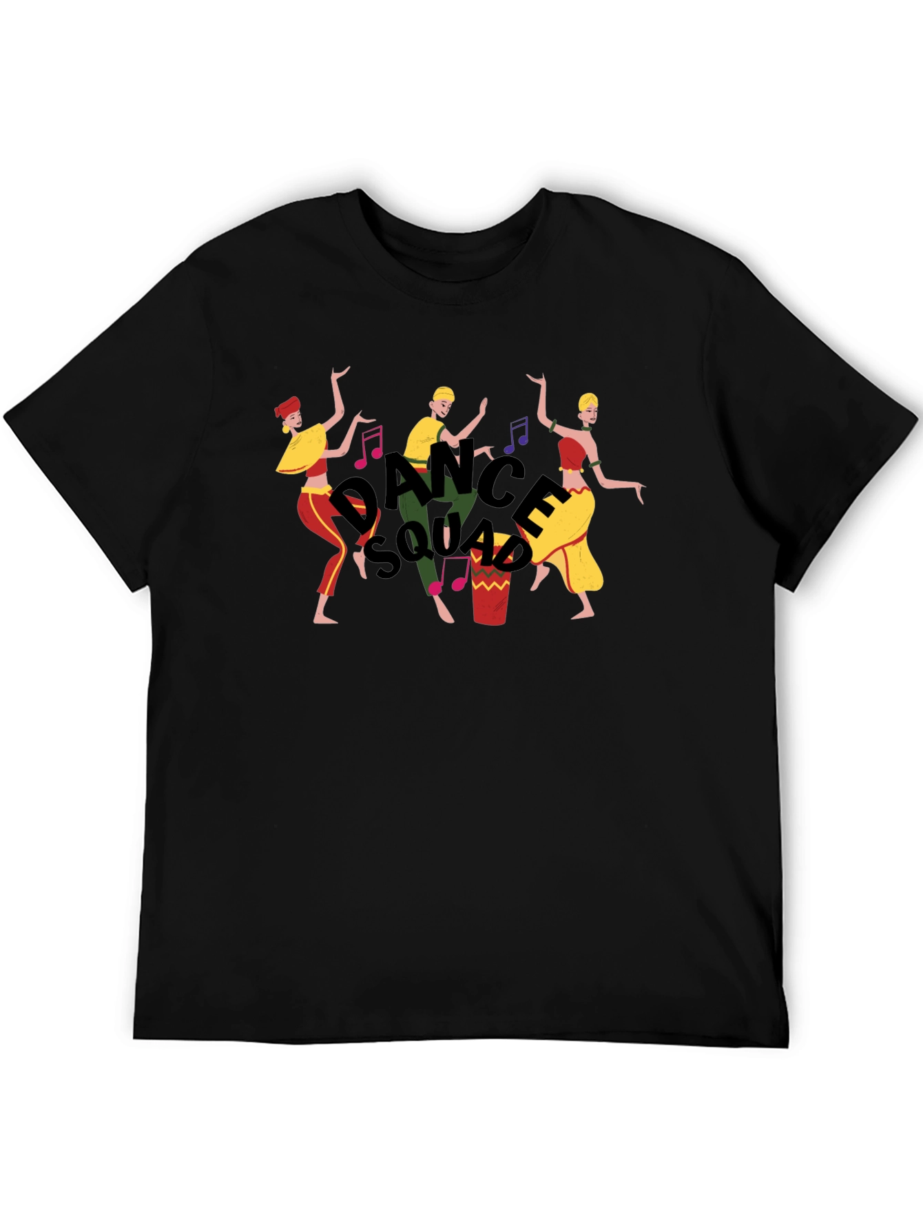 Dance Squad Graphic Tee - Fun Black T-Shirt