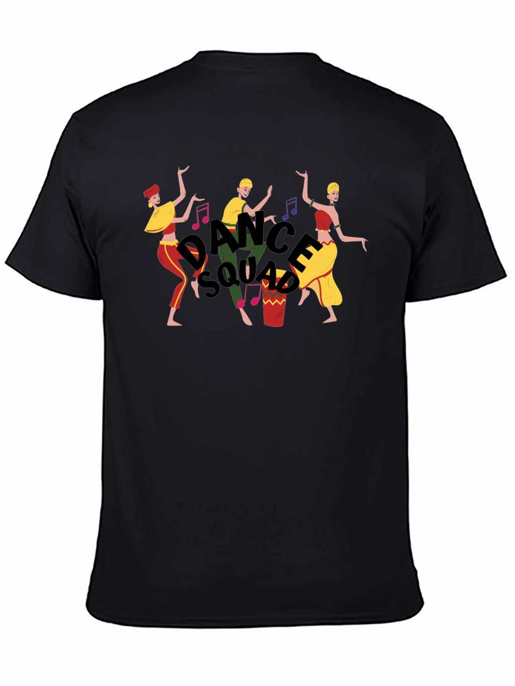 Dance Squad Graphic Tee - Fun Black T-Shirt