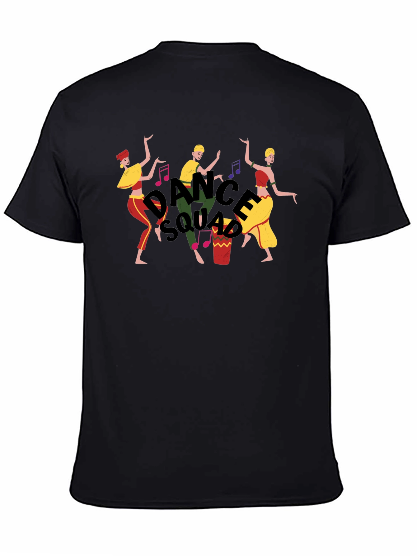 Dance Squad Graphic Tee - Fun Black T-Shirt