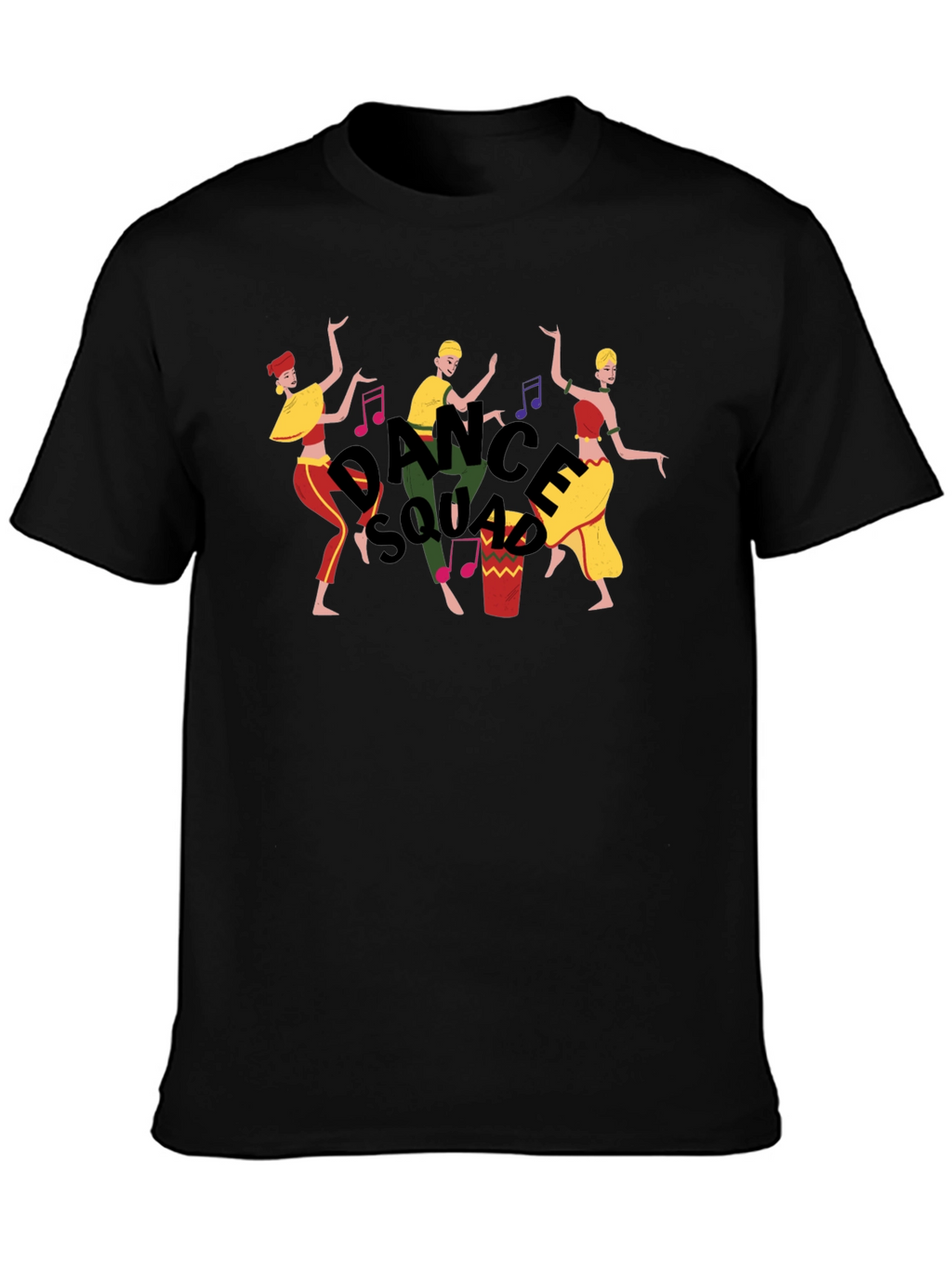 Dance Squad Graphic Tee - Fun Black T-Shirt
