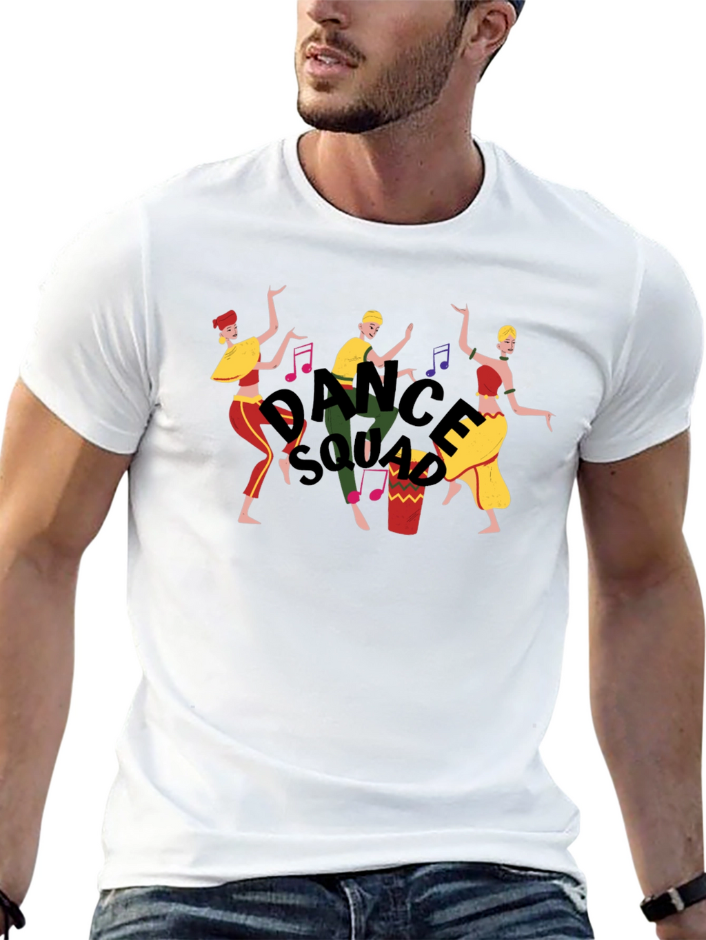 Dance Squad Graphic Tee - Fun Black T-Shirt