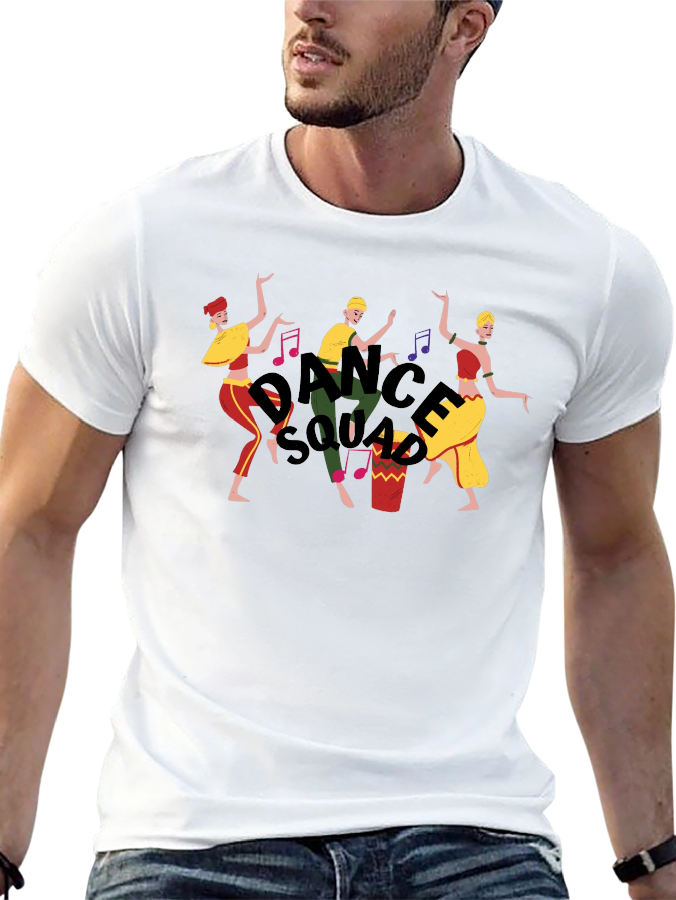 Dance Squad Graphic Tee - Fun Black T-Shirt