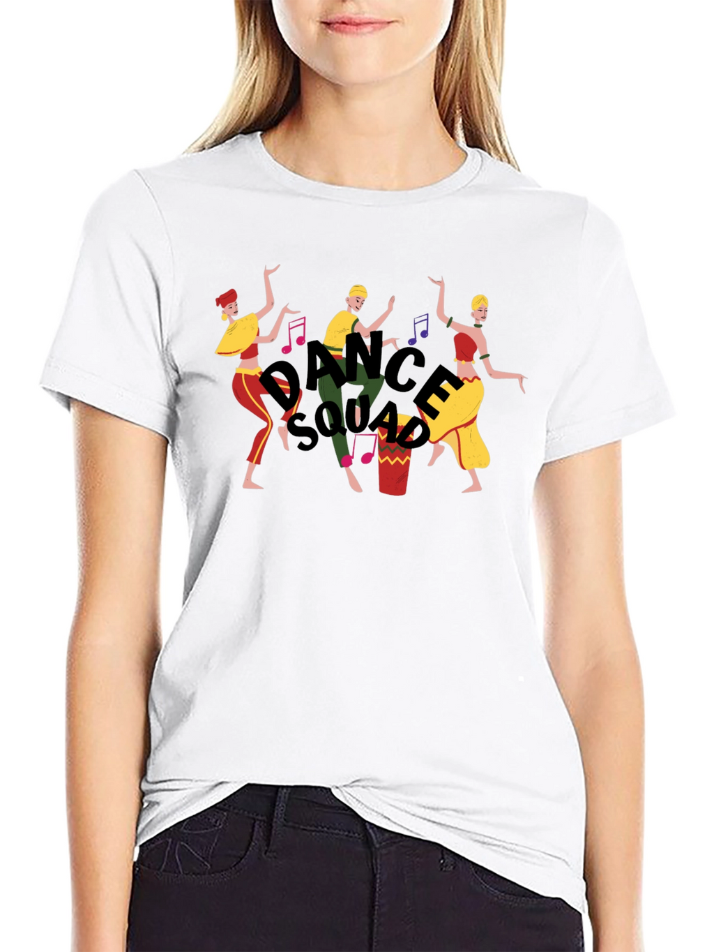 Dance Squad Graphic Tee - Fun Black T-Shirt