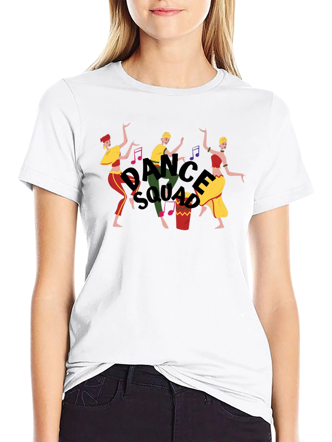 Dance Squad Graphic Tee - Fun Black T-Shirt