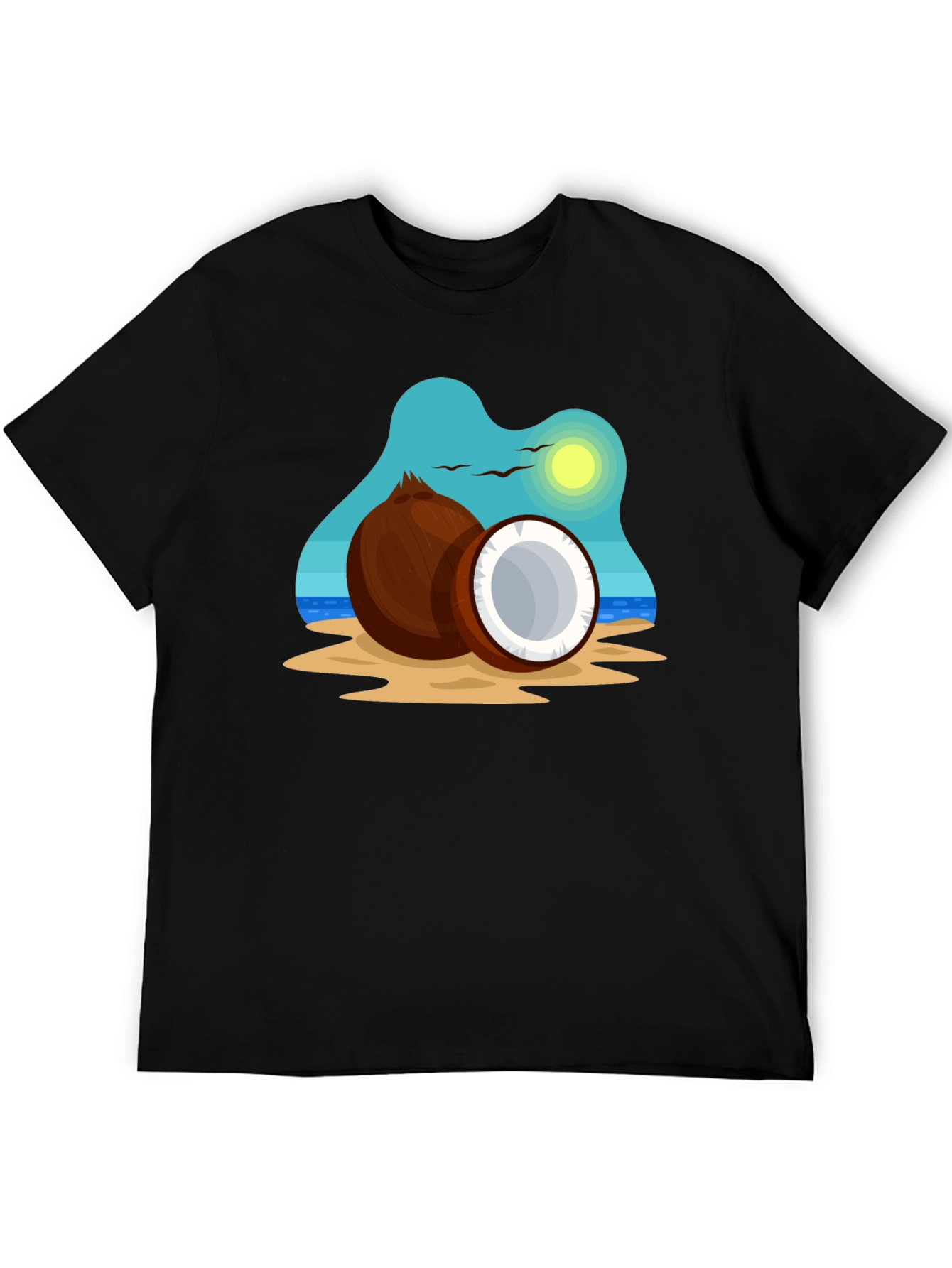 Coconut Island Graphic Tee - Black