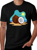 Coconut Island Graphic Tee - Black