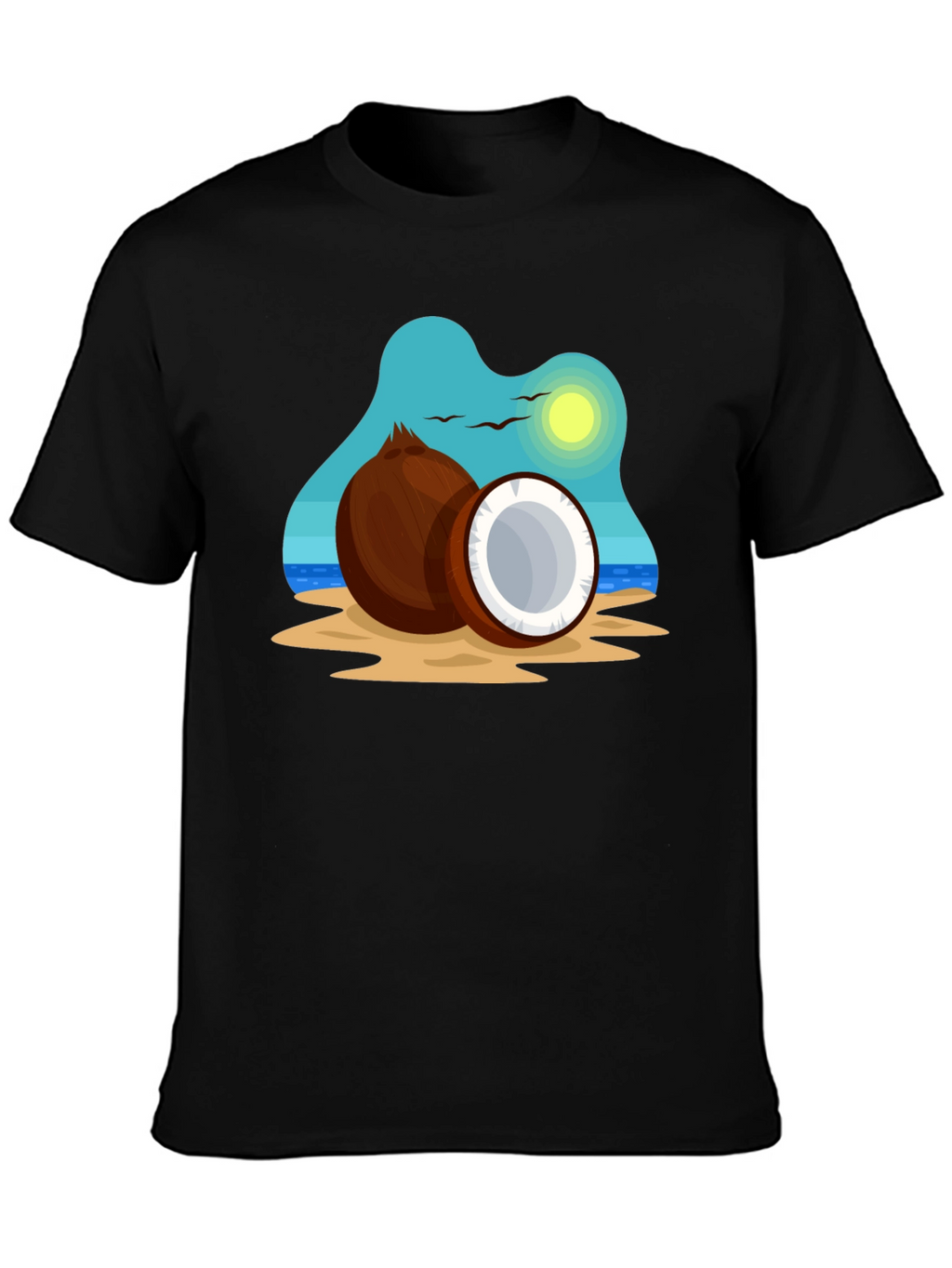 Coconut Island Graphic Tee - Black