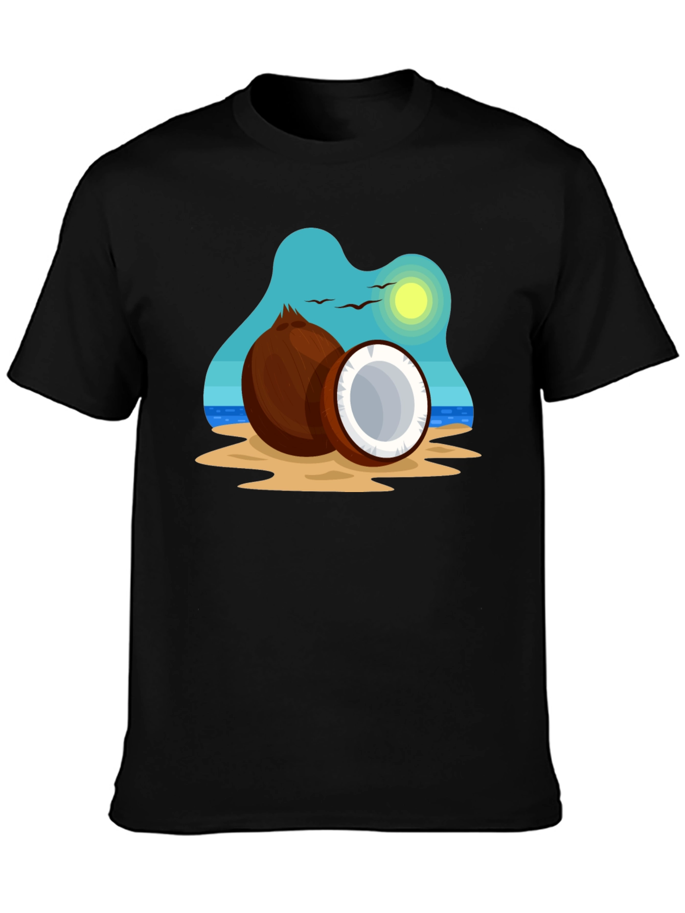 Coconut Island Graphic Tee - Black