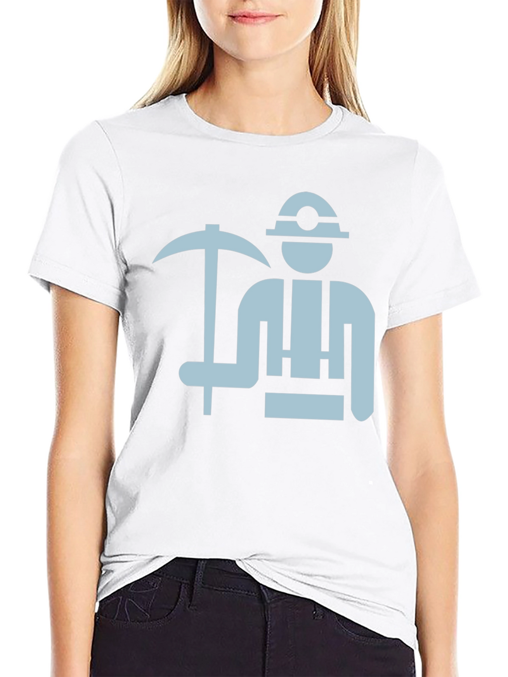 Miner Graphic Tee - Black Cotton T-Shirt