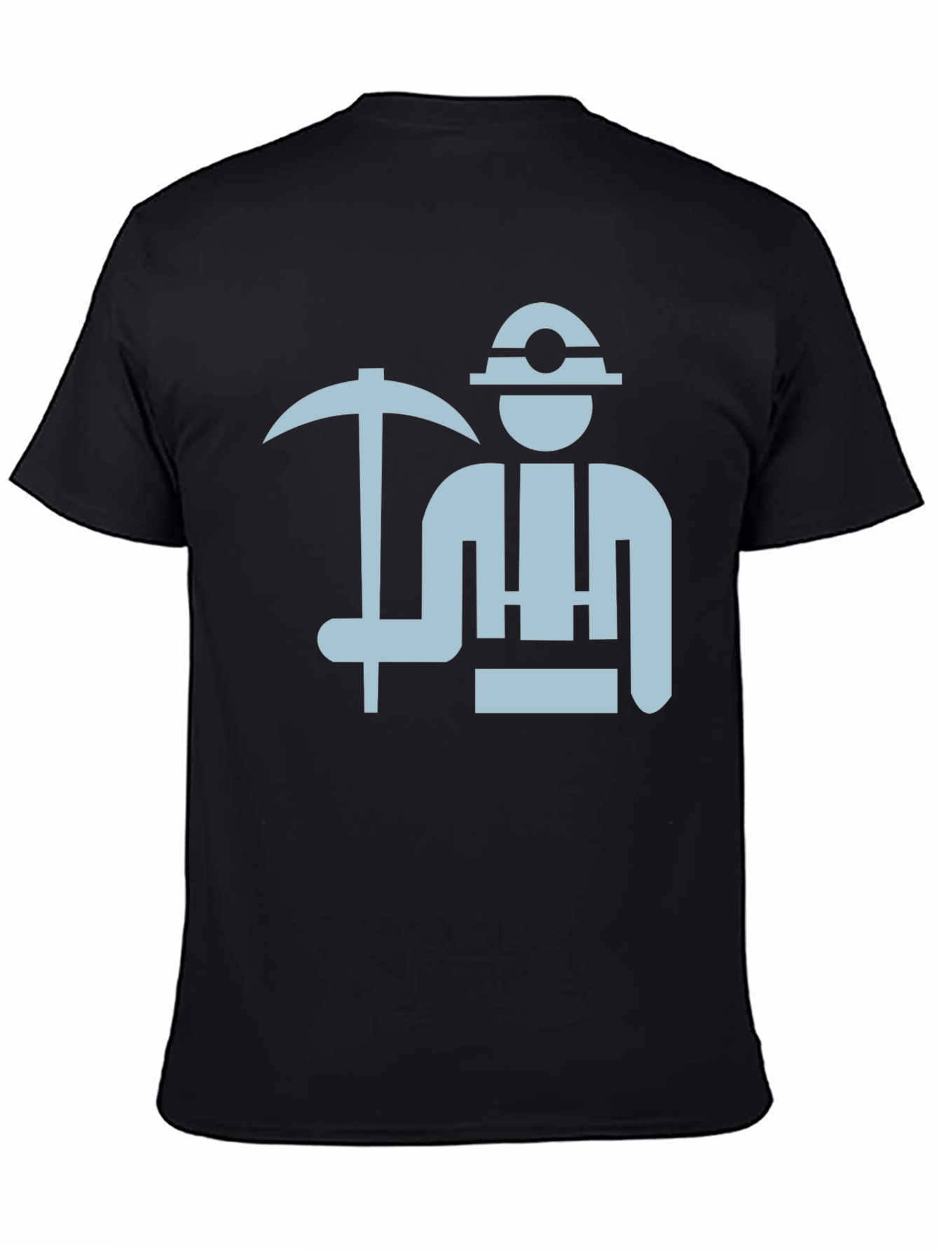 Miner Graphic Tee - Black Cotton T-Shirt