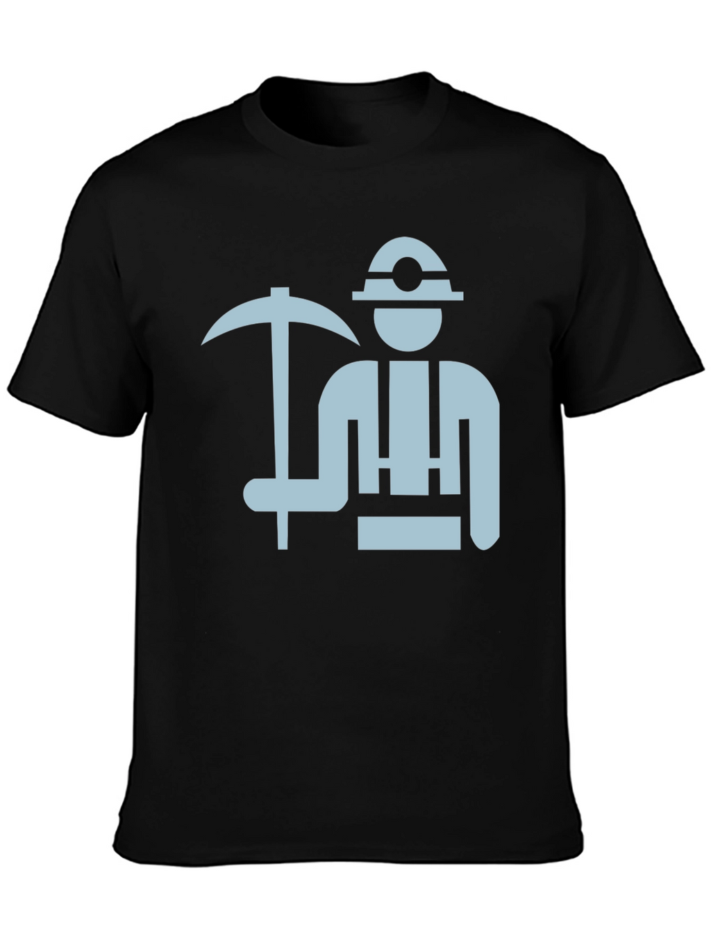 Miner Graphic Tee - Black Cotton T-Shirt
