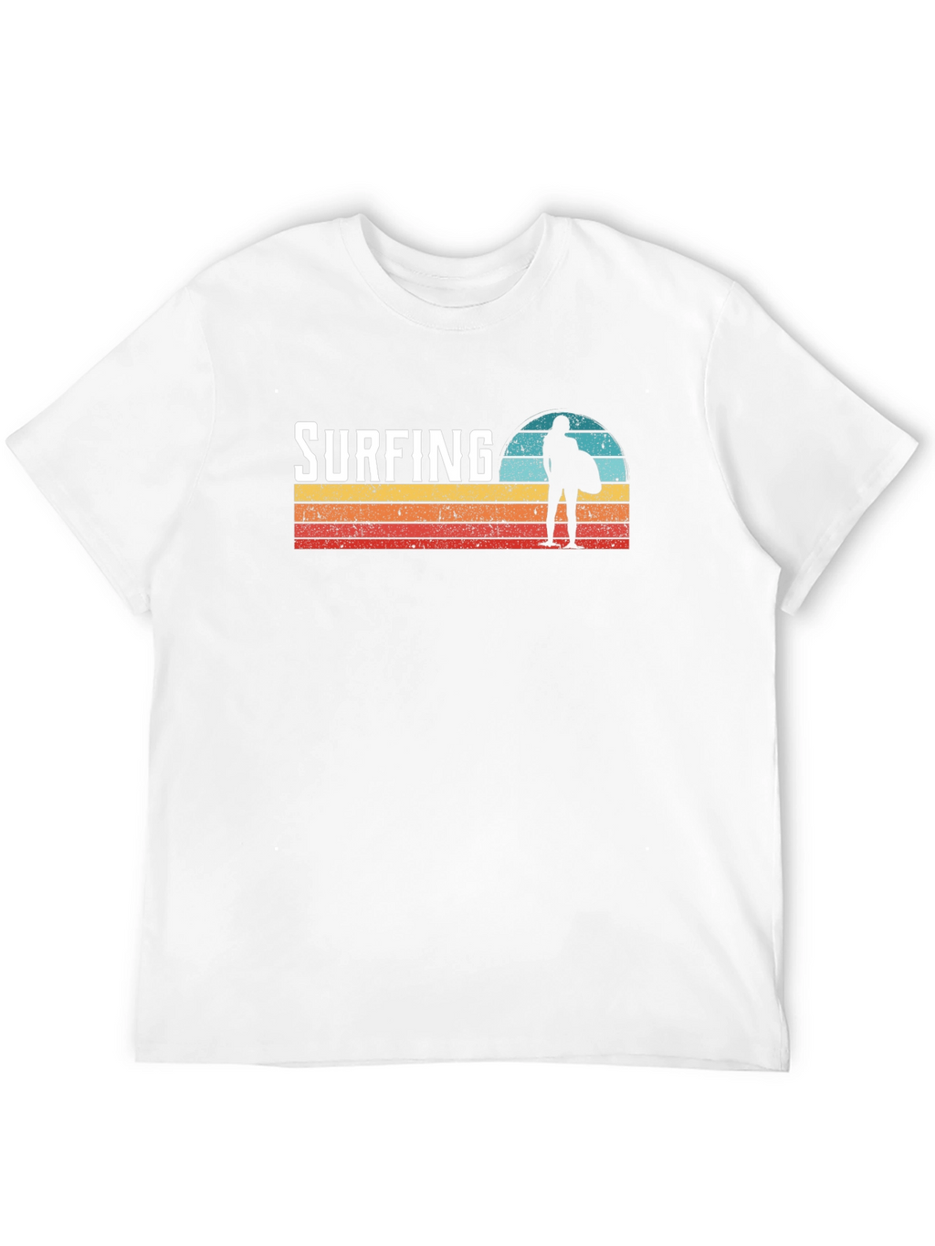 Surfing Sunset Graphic Tee - Cool Surfer T-Shirt