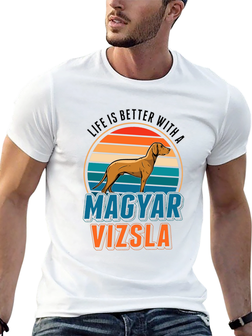 Magyar Vizsla Dog Lover Graphic Tee