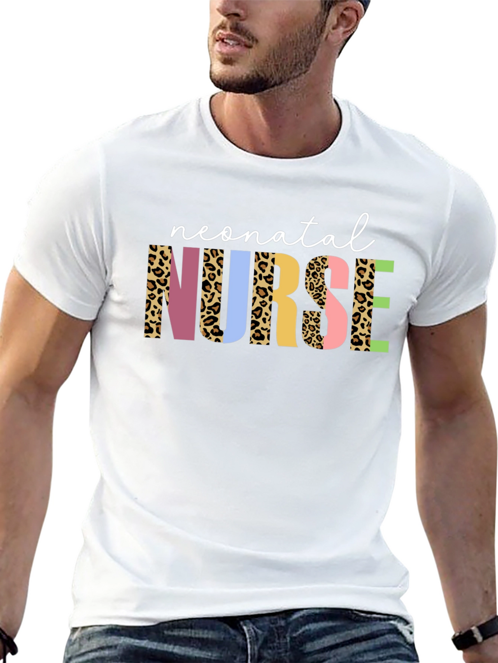 Neonatal Nurse Leopard Print T-Shirt