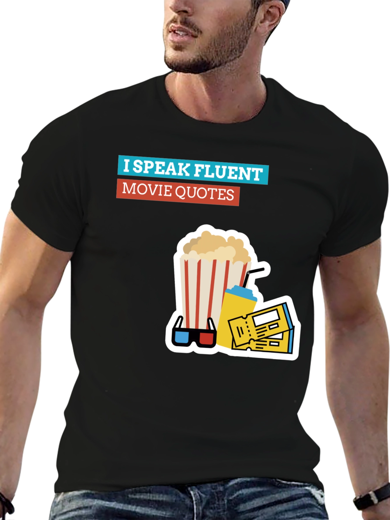 Fluent Movie Quotes T-Shirt - Black Graphic Tee
