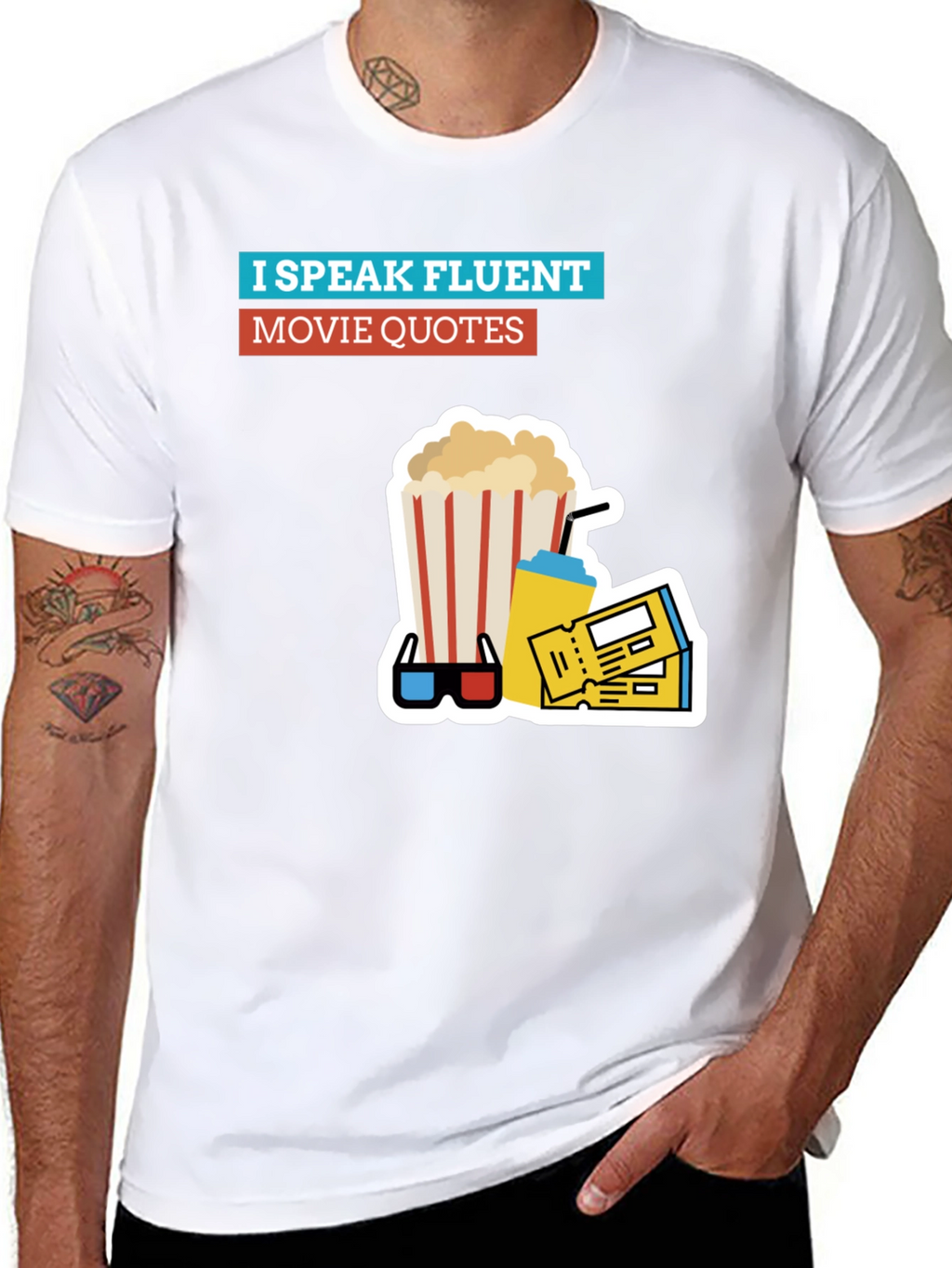 Fluent Movie Quotes T-Shirt - Black Graphic Tee
