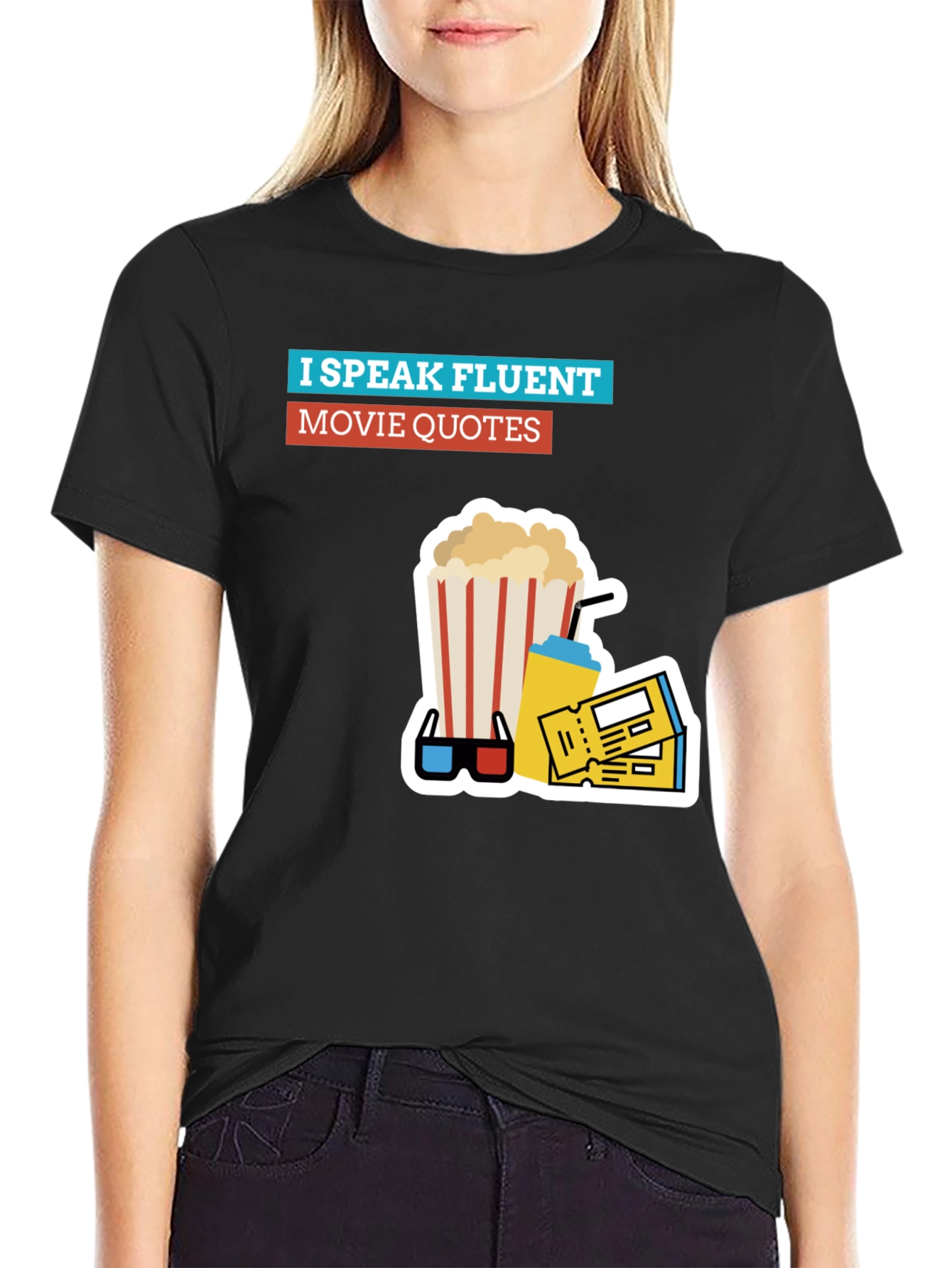 Fluent Movie Quotes T-Shirt - Black Graphic Tee