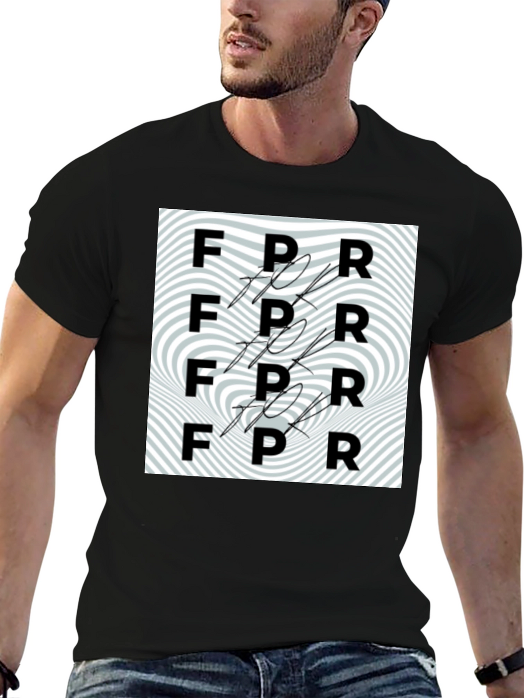 FPR Swirl Tee - Modern Optical Illusion Shirt