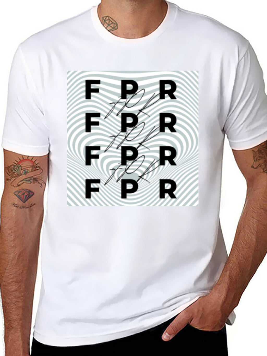 FPR Swirl Tee - Modern Optical Illusion Shirt